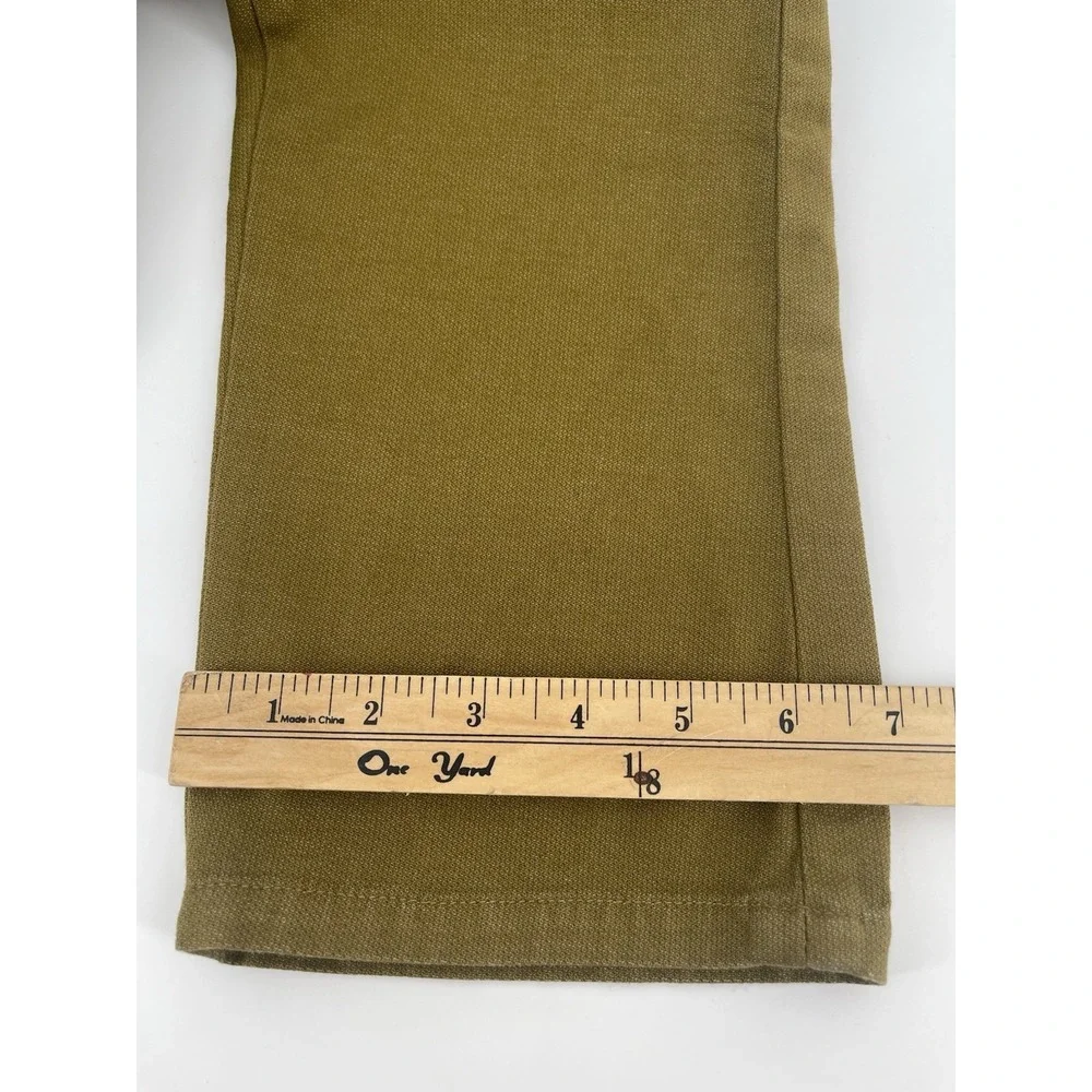 Zara Man Pants Size 32 Slim Fit Green Stretch Casual Chinos‎ Men